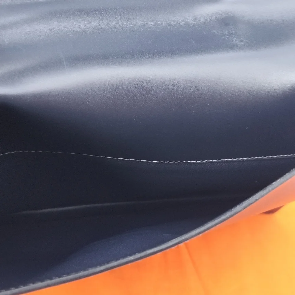 Hermès Paris Sac à dépêches briefcase in dark Navy box leather Vintage
